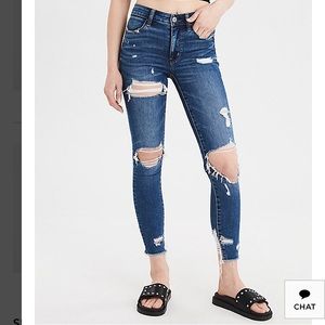 American Eagle High Rise Jegging Crops